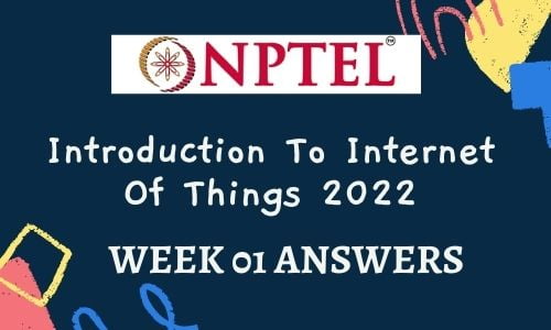 Introduction To Internet Of Things Assignment 1