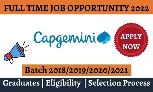 Capgemini Off Campus Recruitment 2022