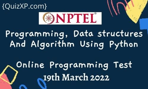 Programming, Data structures And Algorithm Using Python
