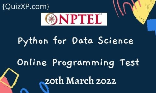 Python for Data Science Online Programming test