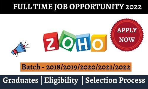ZOHO Corp off campus Drive 2022