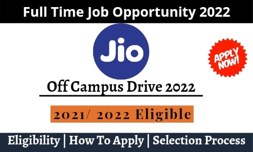 Reliance Jio off campus Drive
