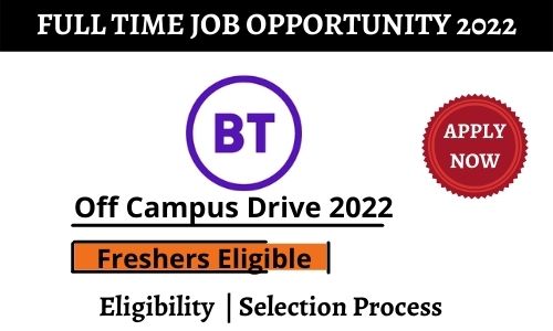 BT Group Off campus Drive 2022