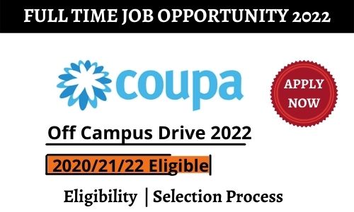 Coupa Software Off campus Drive 2022