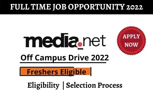 Media.net Off campus Drive 2022