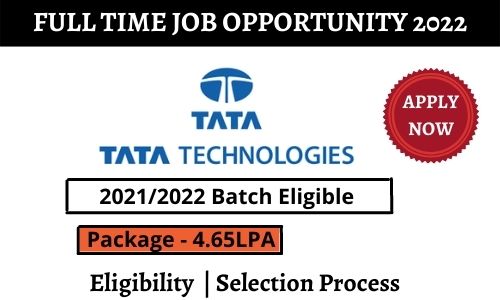 Tata Technologies Off campus Drive 2022