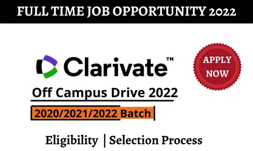 Clarivate Analytics off campus Drive