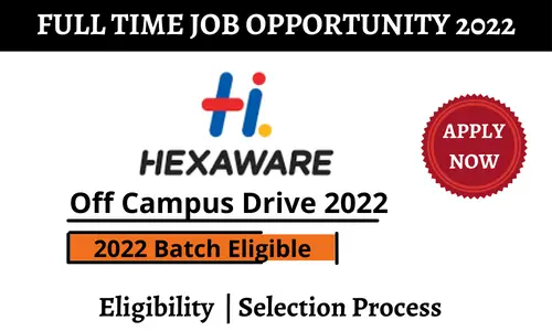 Hexaware Technologies off campus Drive 2022