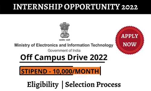 MINISTRY OF ELECTRONICS AND IT Internship 2022