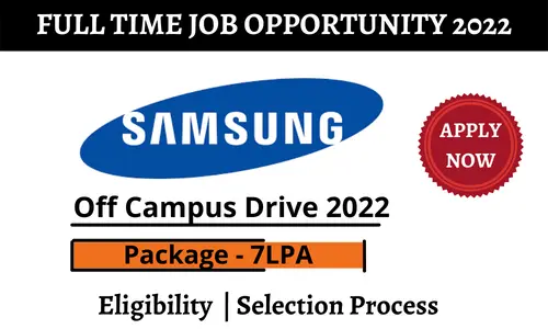 Samsung Off campus Drive 2022