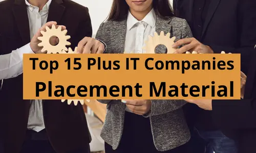Top 15 Plus IT Companies Placement Material