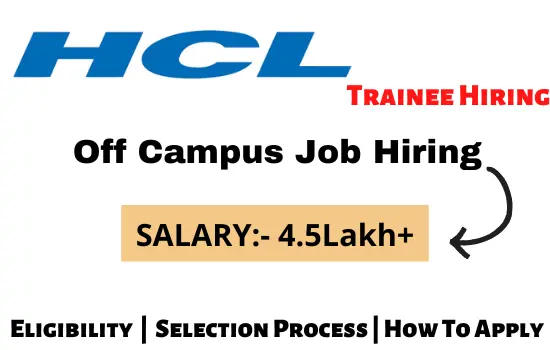 HCL Technology Off campus