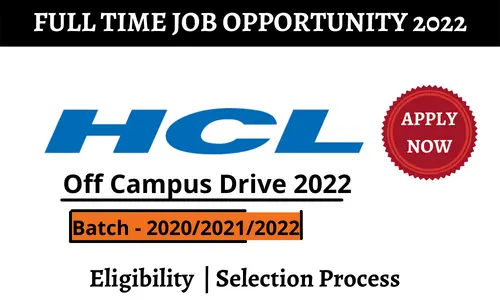HCL Technology off campus Drive 2022