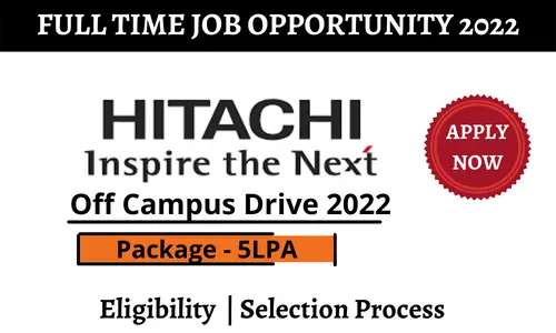 Hitachi Vantara off campus Drive 2022