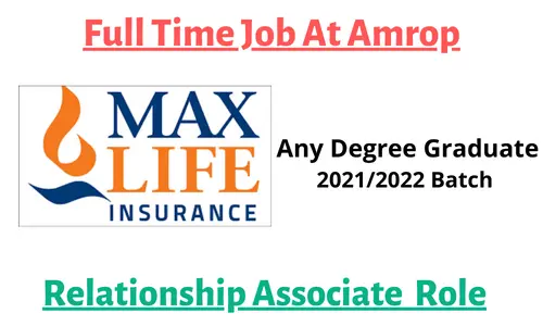 Max Life Insurance Off campus Drive 2022