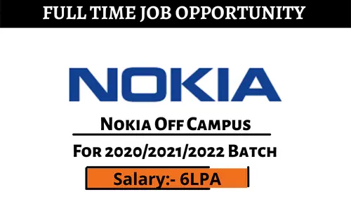 Nokia Global Off campus Drive 2022