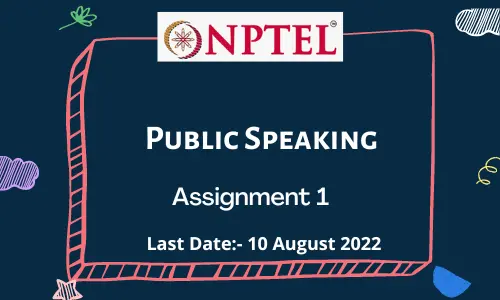 Public Speaking Assignment 1