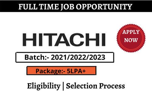 Hitachi Vantara Inviting Freshers