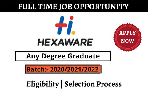 Hexaware Inviting Freshers 2022 of Any Degree