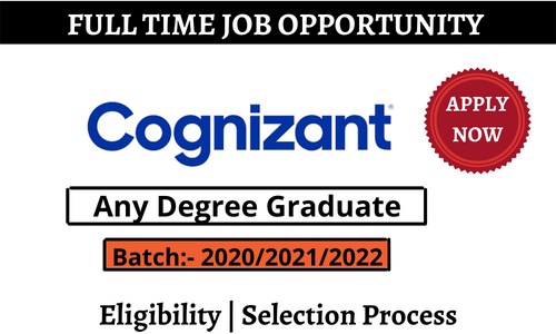 Cognizant Inviting Freshers 2023 of Any Degree