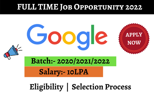 Google Recruitment 2023 For Data Analytics of Any Degree