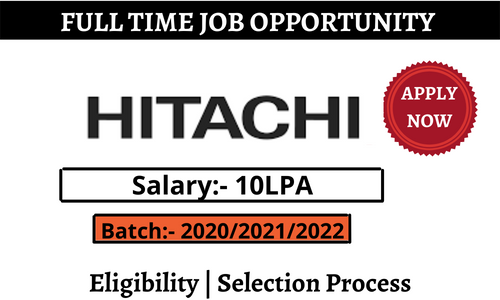 Hitachi Vantara Freshers Inviting 2022