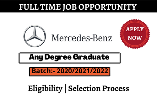Mercedes Benz Inviting Freshers 2022