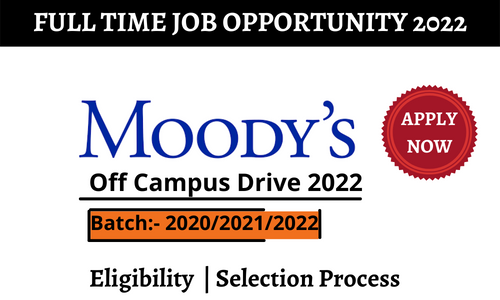 Moody’s Inviting Freshers 2022