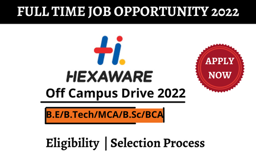 Hexaware Off Campus Drive 2023