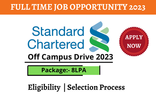 Standard Chartered Off Campus Drive 2023