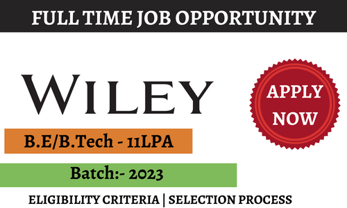Wiley India Off Campus Drive 2023