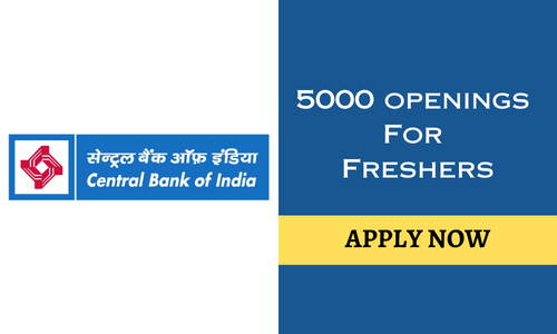 Central Bank to Hire 5000 Freshers