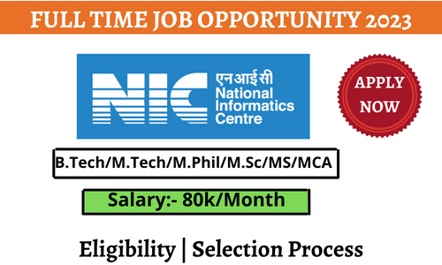 NIC Mega Recruitment 2023