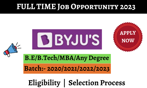 Byjus Off Campus Drive 2023
