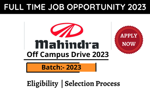 Mahindra Off Campus Drive 2023