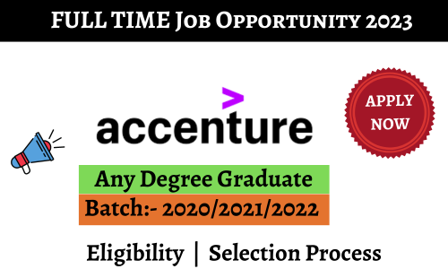 Accenture Freshers Inviting 2023