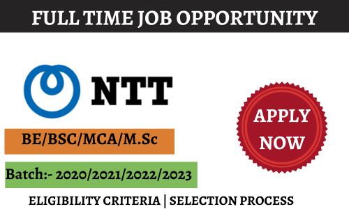NTT Off Campus Drive 2023 For Software Quality Engineer