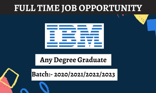 IBM Off Campus Drive 2023 For Analyst