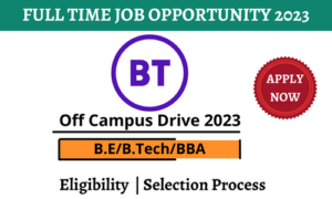 BT Off Campus Drive for Apprentices
