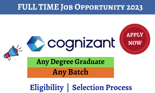 Cognizant Inviting Freshers For Walk In