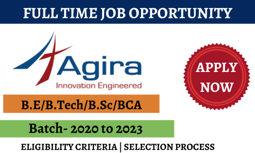 Agira Technologies Off Campus hiring Drive 2023