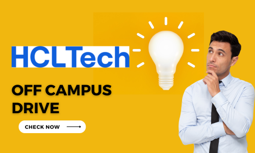 HCLTech Inviting Freshers For Walk In Drive 2023